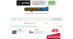 Desktop Screenshot of couponcart.com